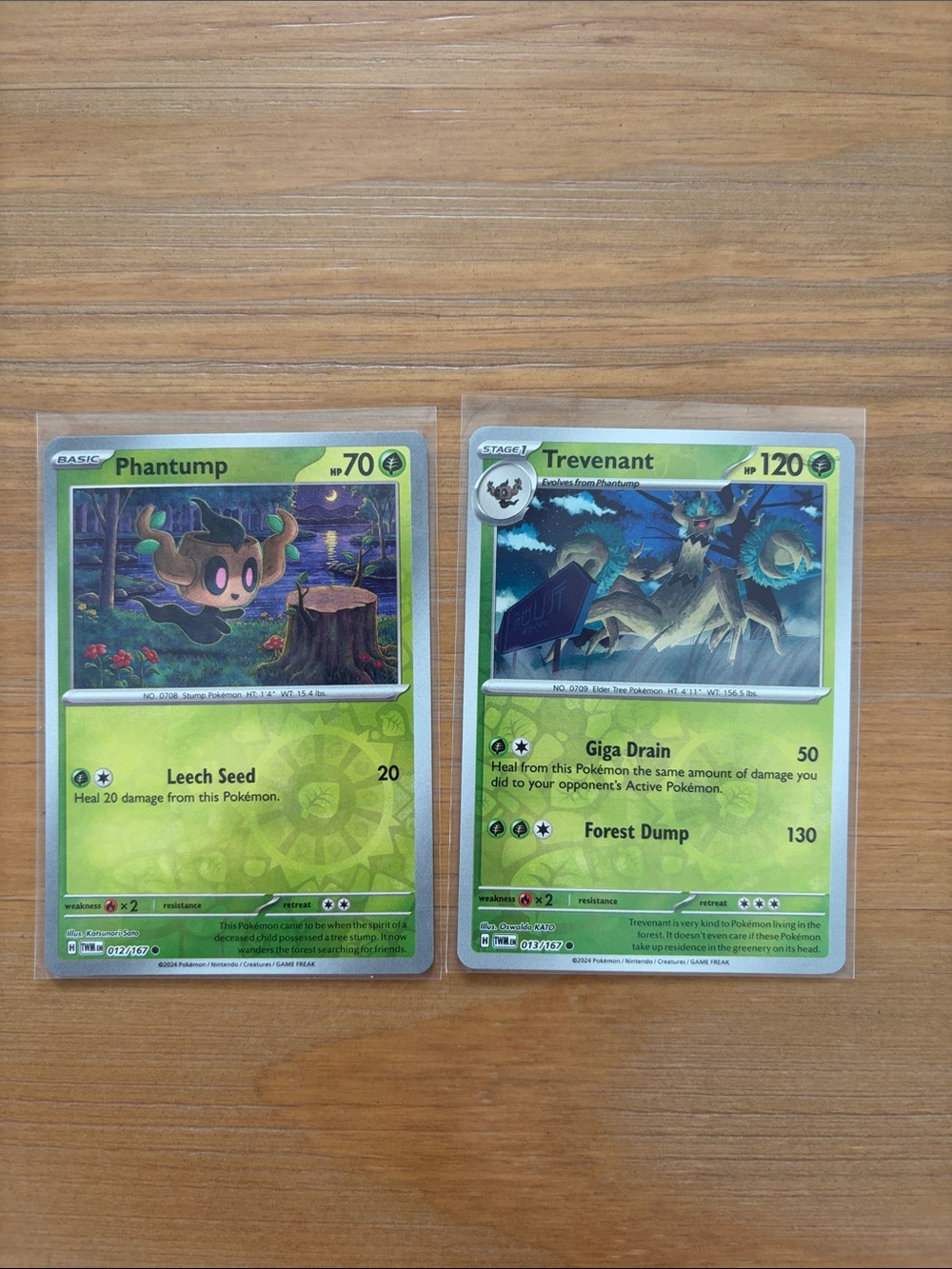 Phantump & Trevenant Evolution Lot | 2 Reverse Holo Pokémon Cards ✨5/$25✨